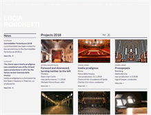 Tablet Screenshot of luciaronchetti.com